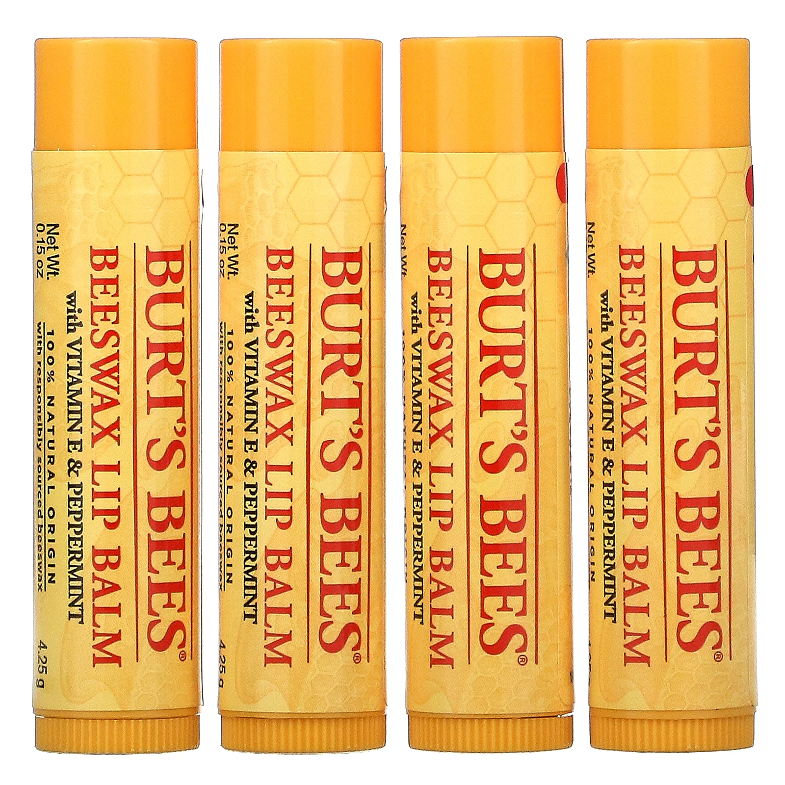 Beeswax Lip Balm with Vitamin E & Peppermint