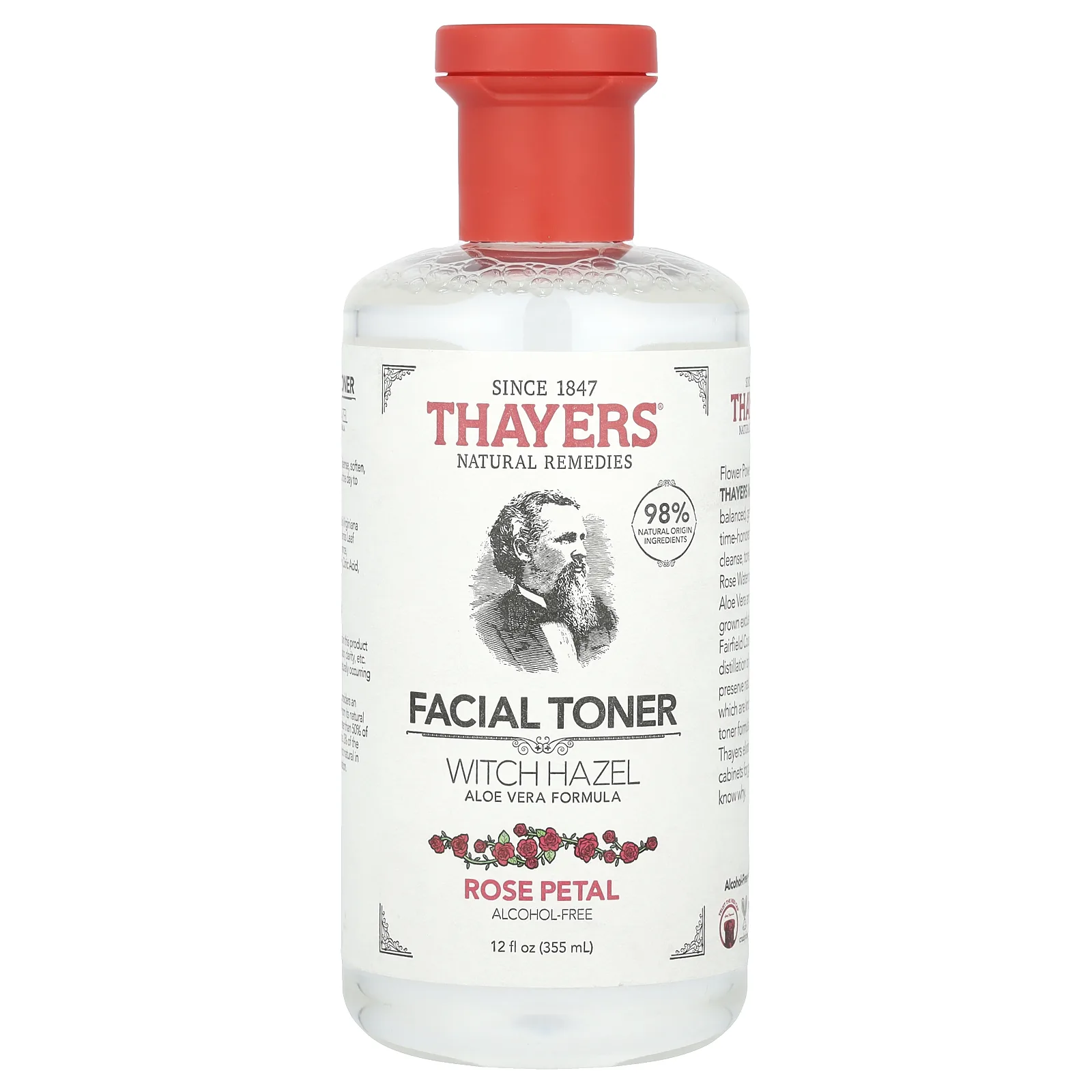 Facial Toner, Witch Hazel, Rose Petal